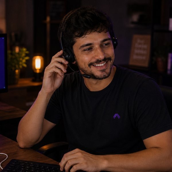 Equipe Fiber pronta para ajudar